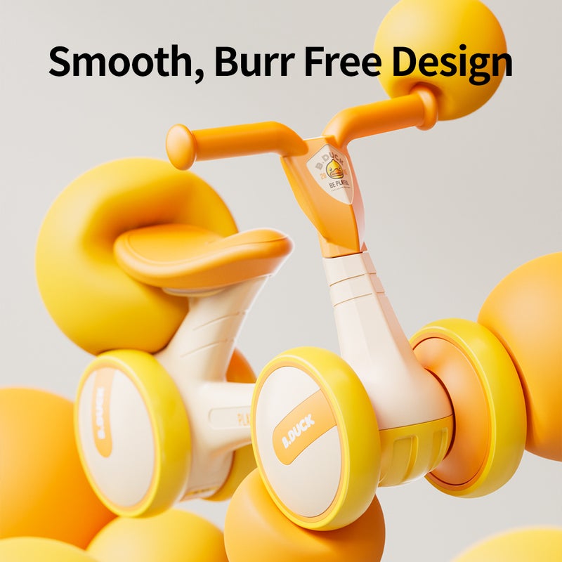 B.Duck - Toddler Balance Bike, Anti-slip Handle & Wheels, Indoor/Outdoor Ride, Yellow, 1.5- 3 Y - Image 5